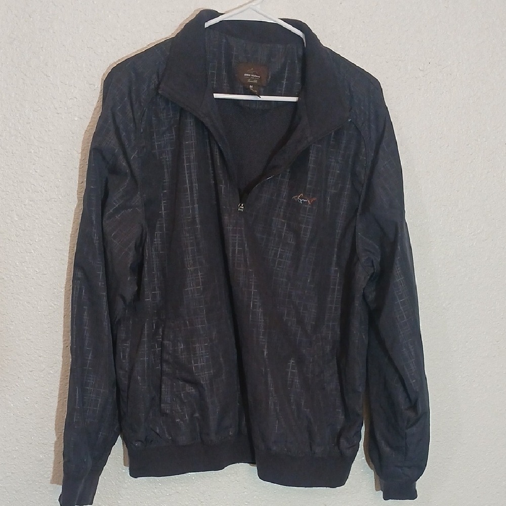 Greg Norman Black Windbreaker Lightweight Sporty
